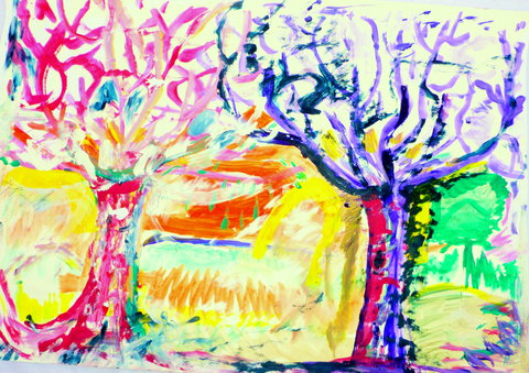 Schröter Aus Eden, Nr. 7 - The pink and blue tree
